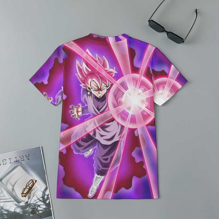 Goku Black Zamasu Super Saiyan Rose Powerful Aura Skills Dope Kids T-Shirt