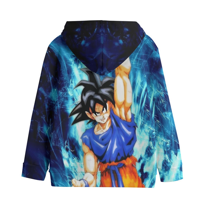 Dragon Ball Z Son Goku Cool Blue Aura Energy Ball Kids' Hoodie