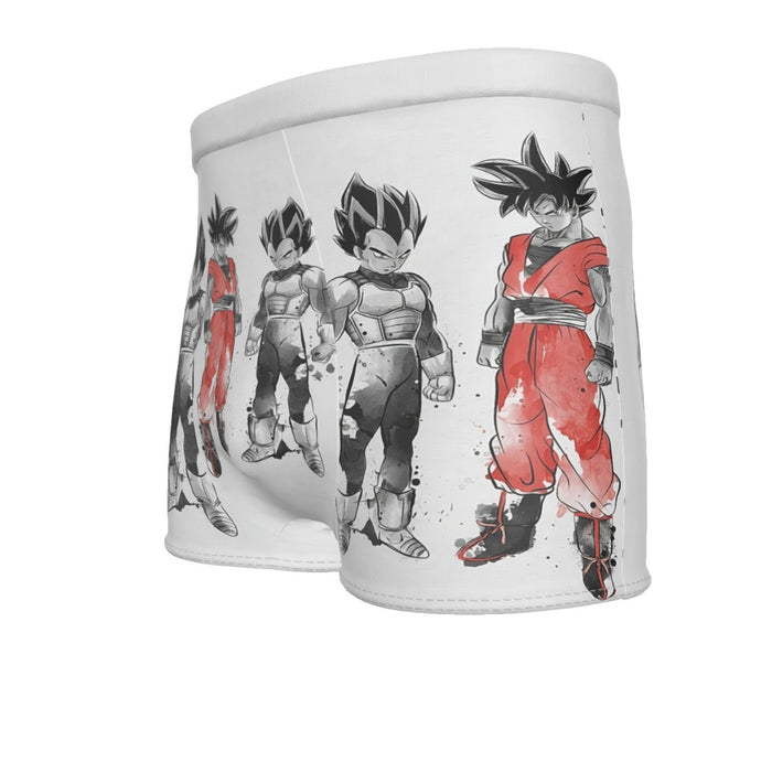 Watercolor Goku And Vegeta Posing Dragon Ball Z Men's Boxer Briefs