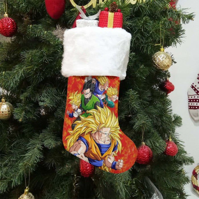 Dragon Ball Goku Super Saiyan 3 Vegeta Gohan Trending Design Christmas Socks