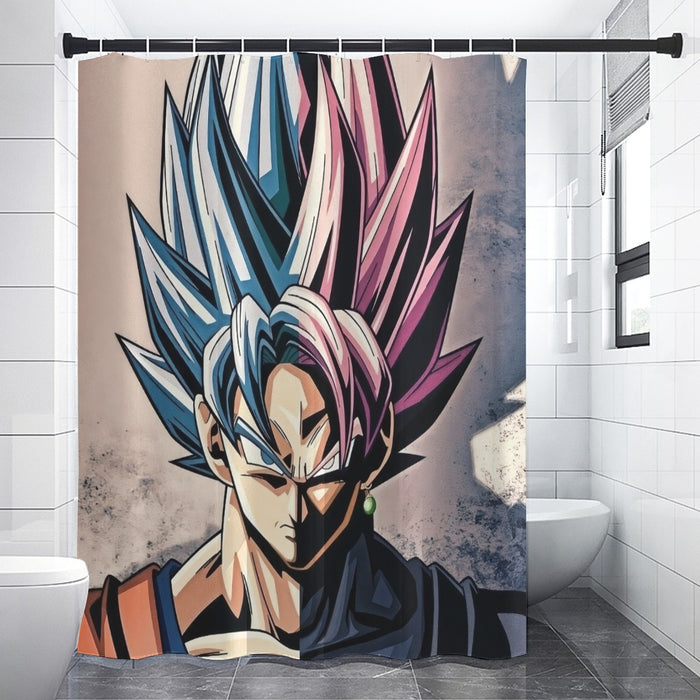 Dragon Ball Super SSGSS Shower Curtain