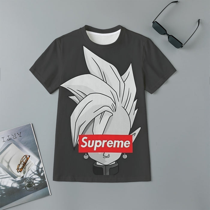 DBZ Zamasu Supreme Kai Logo Creative Black Edition Kids T-Shirt