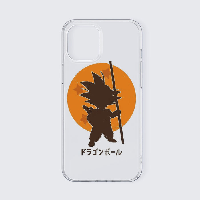 Dragon Ball Z Kid Goku Shadow Logo White iPhone 13 Case