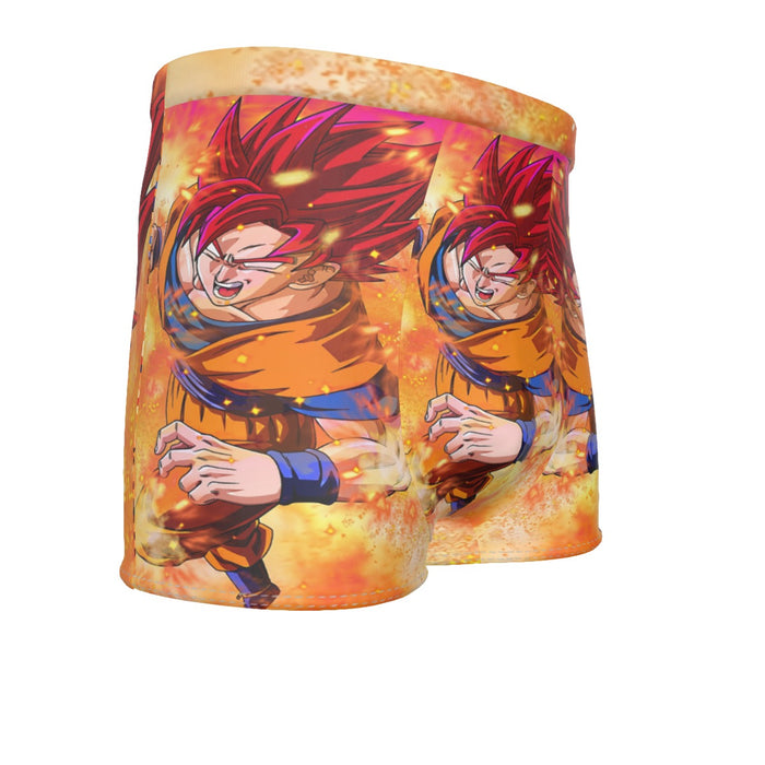 Dragon Ball Super Goku Rage Red Ultra Instinct Dope Men's Boxer Briefs