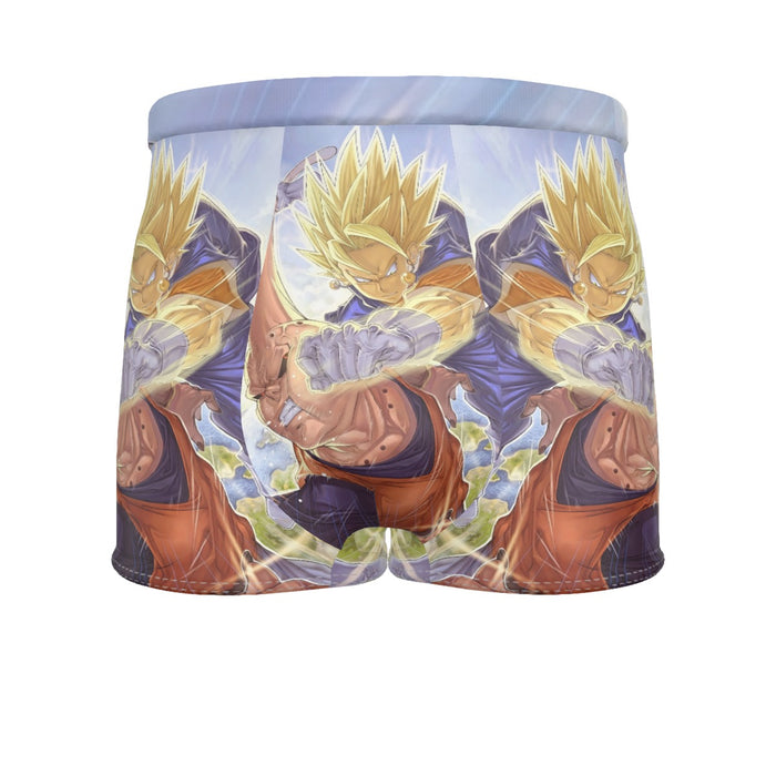 Dragon Ball Z Vegito Punching Super Buu Men's Boxer Briefs