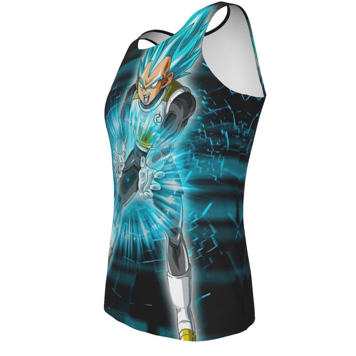 Dragon Ball Super Vegeta Blue Double Galick Gun Epic Tank Top