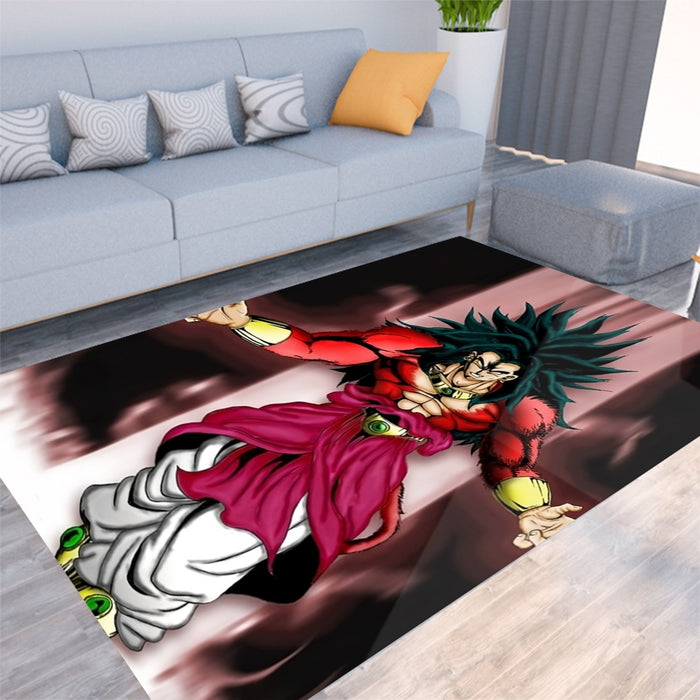 Dragon Ball Z Legendary Super Saiyan Broly 4 Dope Aura Rug