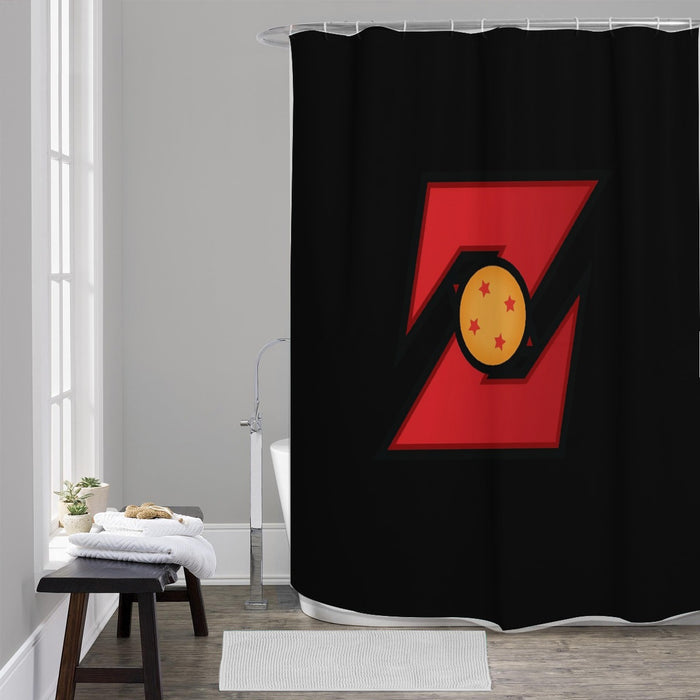 Dragon Ball Z Logo Four Star Dragon Ball Cool Design Shower Curtain