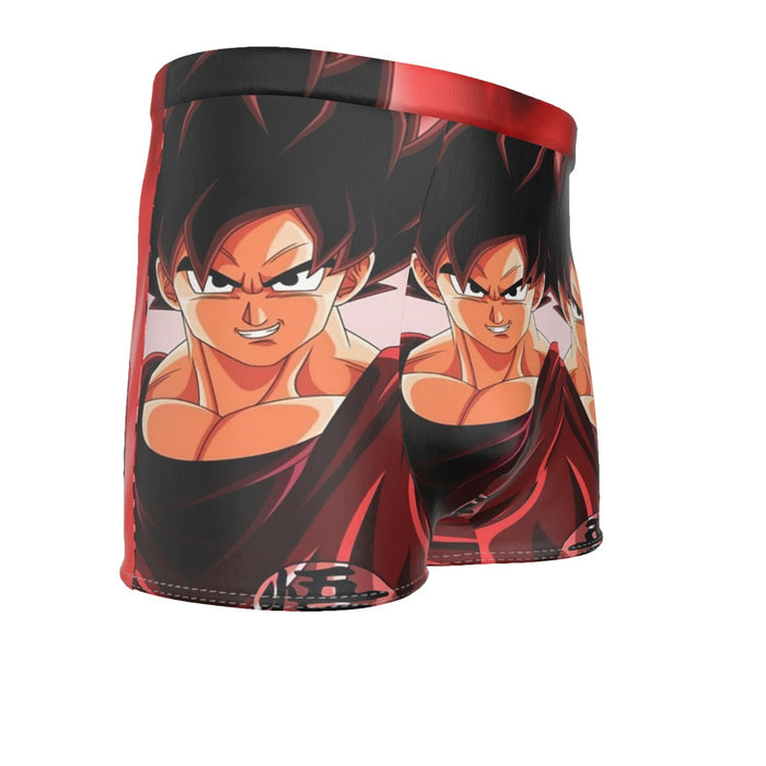 Dragon Ball Super Saiyan Goku Kaioken Epic Red Casual Men's Boxer Briefs