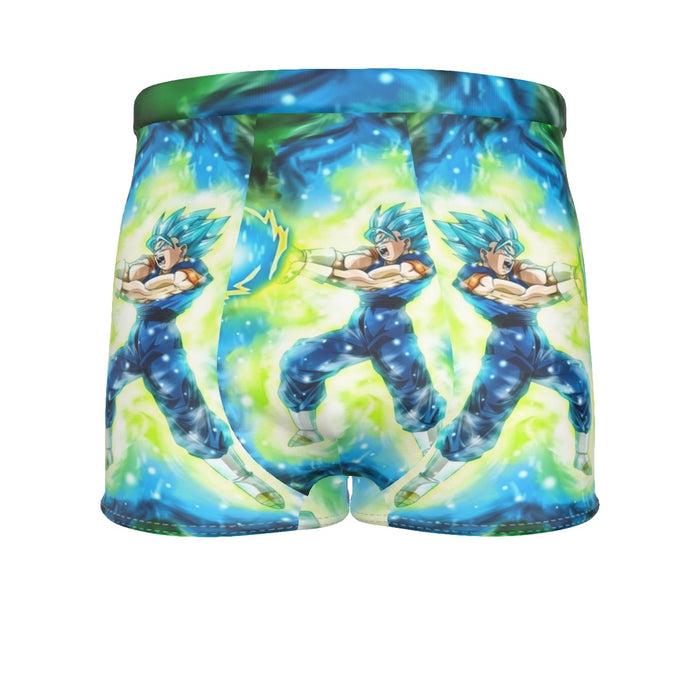 DBZ Goku Super Saiyan Blue SSGSS Kamehameha Power Attack Men's Boxer Briefs