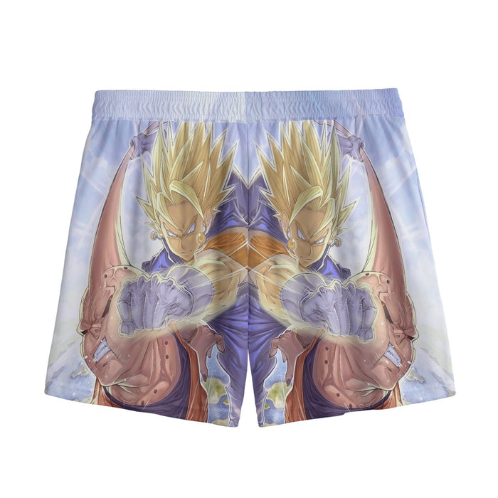 Dragon Ball Z Vegito Punching Super Buu Mesh Shorts