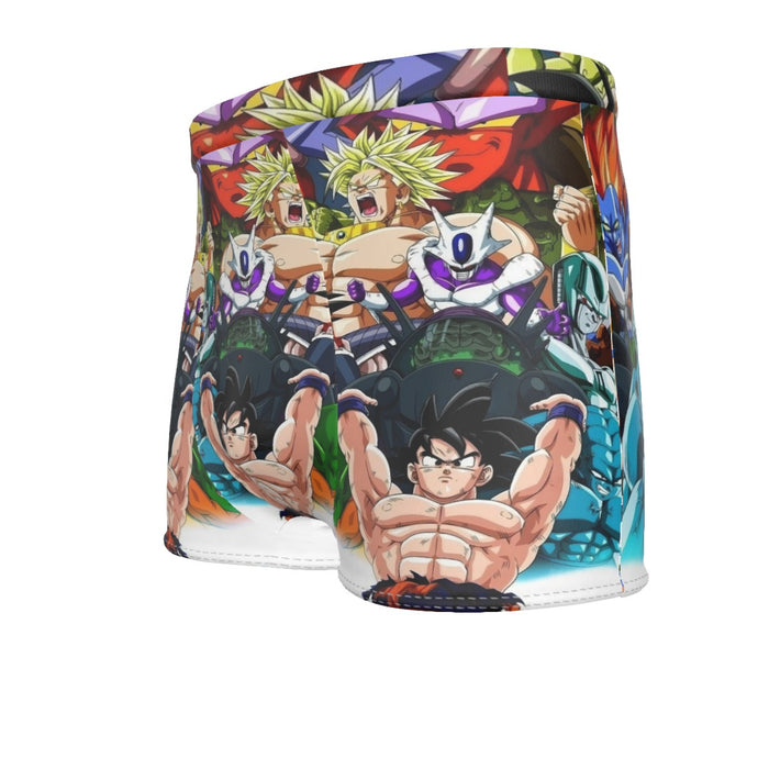 DBZ Goku Spirit Bomb Destroy Villains Cooler Broly Namek Vibrant Men's Boxer Briefs