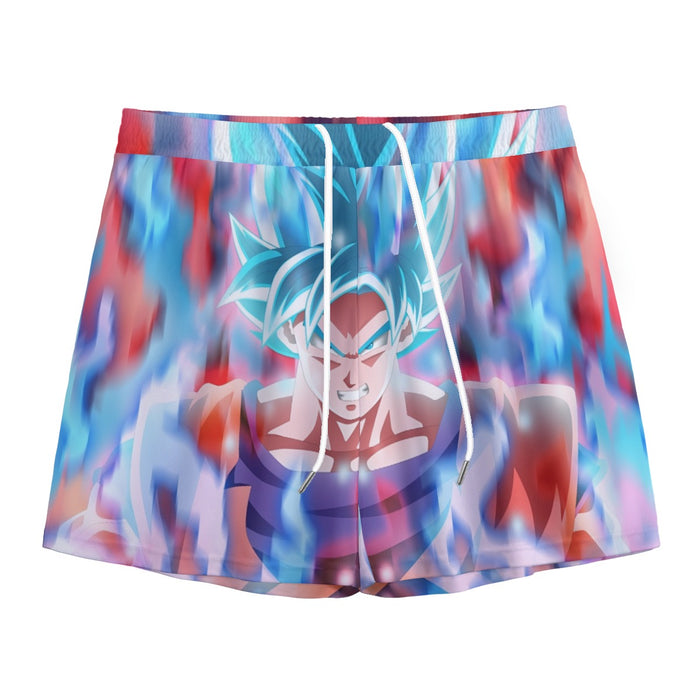 Dragon Ball Super Saiyan Blue Goku Mesh Shorts