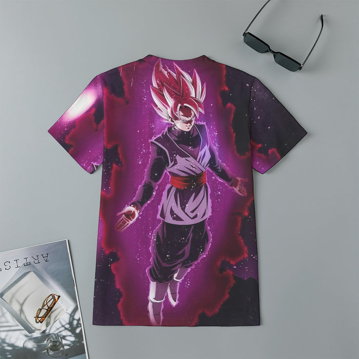 Dragon Ball Black Goku Rose 2 Ultra Instinct Dope 3D Kids T-Shirt