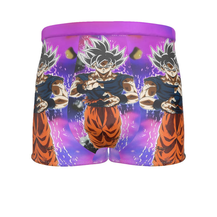 Dragon Ball Z Goku Ultra Instinct Form White Hair Men's Boxer Briefs