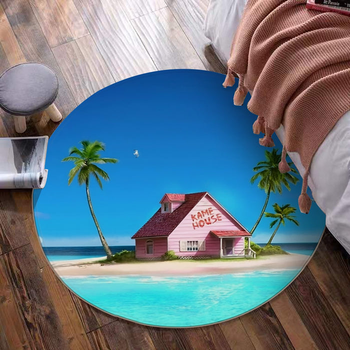 DBZ Master Roshi's Kame House Relax Vibe Concept Graphic Round Mat