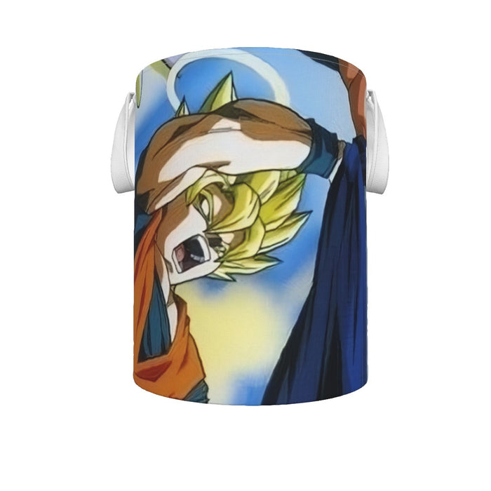 DBZ Goku Vegeta Fusion Saiyan Gogeta Colorful Design Streetwear Laundry Basket