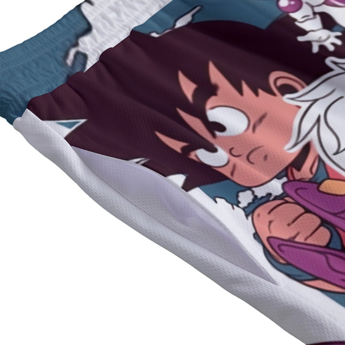 Kid Versions of Dragon Ball Z Characters Mesh Shorts