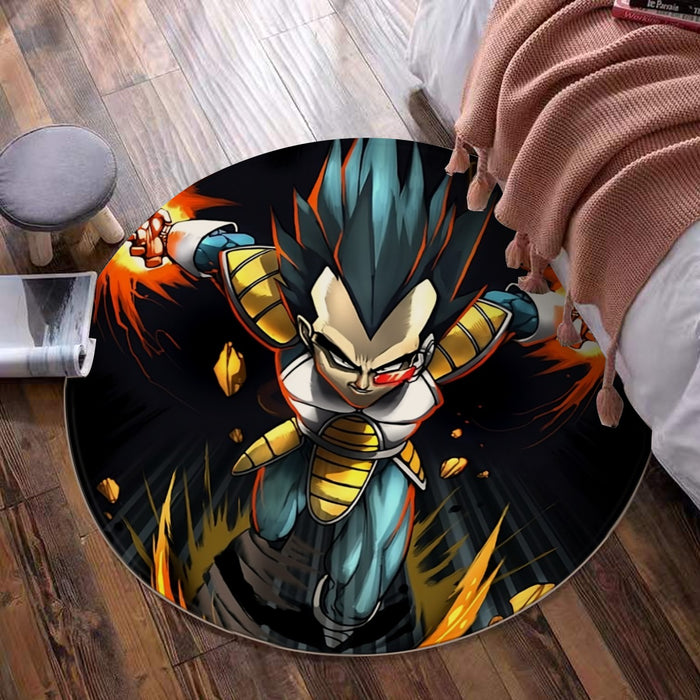 Dragon Ball Armored Vegeta Double Galick Cannon Dope Round Mat