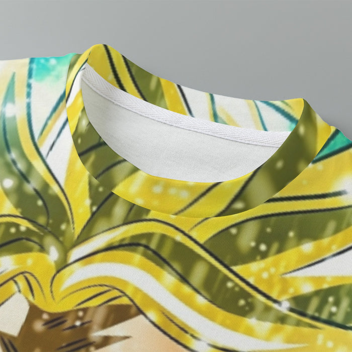 DBZ Trunks Super Saiyan Powerful Battle Ultimate Transformation Design Kids T-Shirt