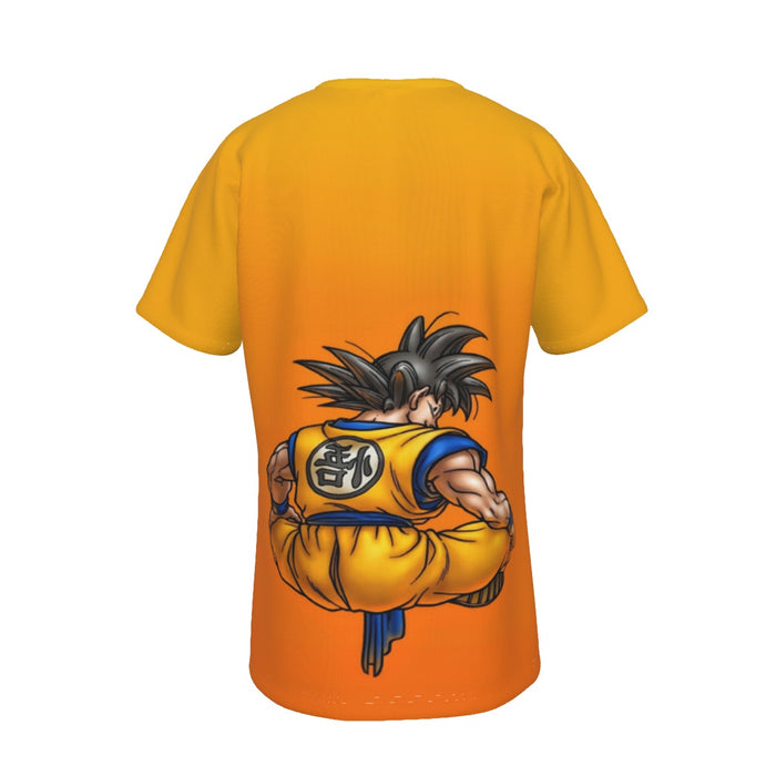 Goku Orange Background T-Shirt