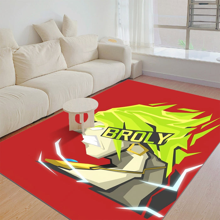 Dragon Ball Super Cool Legendary Broly Cool Vector Art Rug