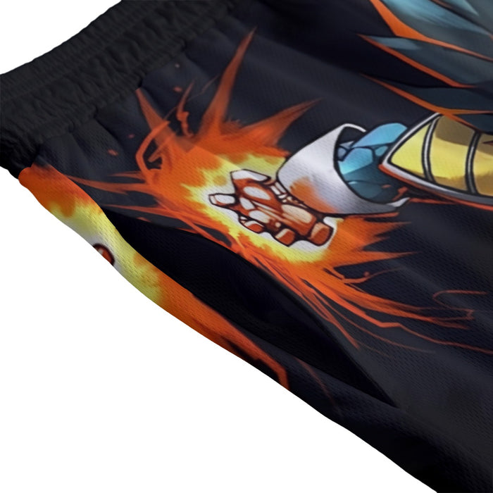 Dragon Ball Armored Vegeta Double Galick Cannon Dope Mesh Shorts