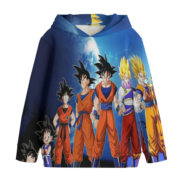 Dragon Ball Z Cool Goku Super Saiyan Transformation Kids' Hoodie