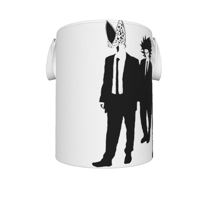 Dragon Ball Characters With Reservoir Dogs Movie Pose Laundry Basket