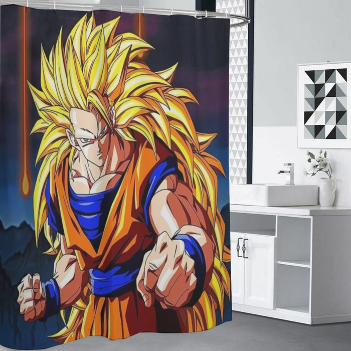 Super Saiyan 3 Goku Shower Curtain