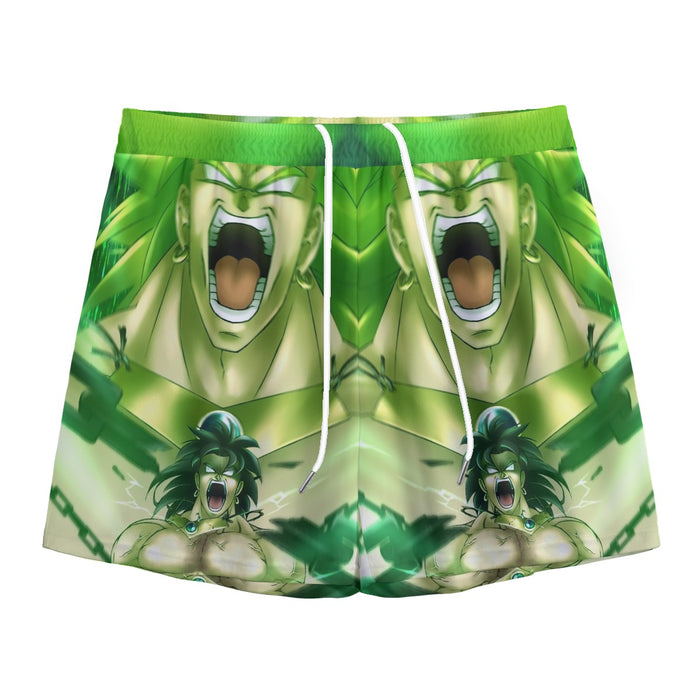 Dragon Ball Legendary Super Saiyan Broly 3D Full Print Streetwear Design Mesh Shorts
