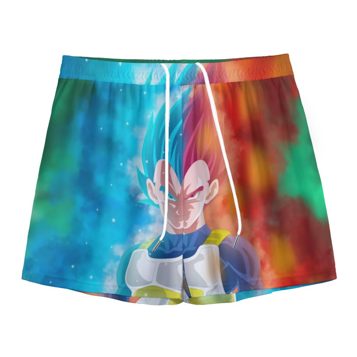 DBZ Vegeta Super Saiyan God Blue SSGSS Cool Portraits Mesh Shorts