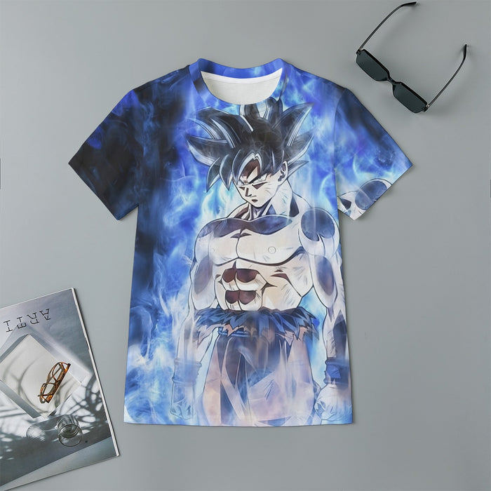 Dragon Ball Super Goku Ultra Instinct Blue Cool Casual Kids T-Shirt