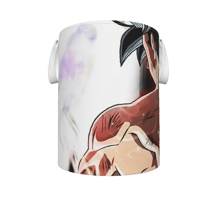 Dragon Ball Goku Damaged Battle Muscular Powerful Aura Laundry Basket