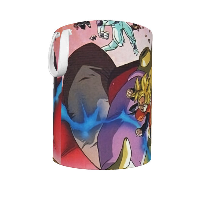 DBZ Goku Vegeta Fusion Saiyan Gogeta Colorful Design Streetwear Laundry Basket