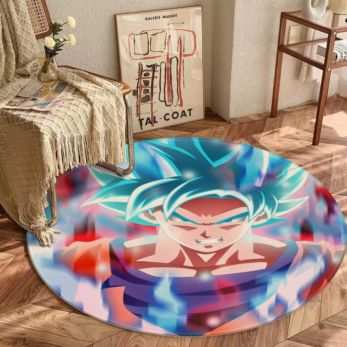 Dragon Ball Super Saiyan Blue Goku Round Mat