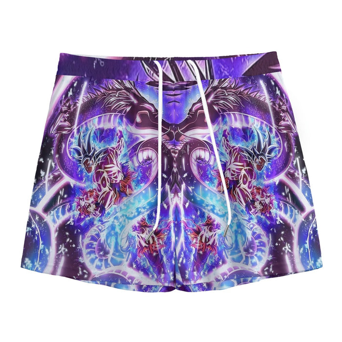 Dragon Ball Super Ultra Instinct Goku x Shenron Mesh Shorts