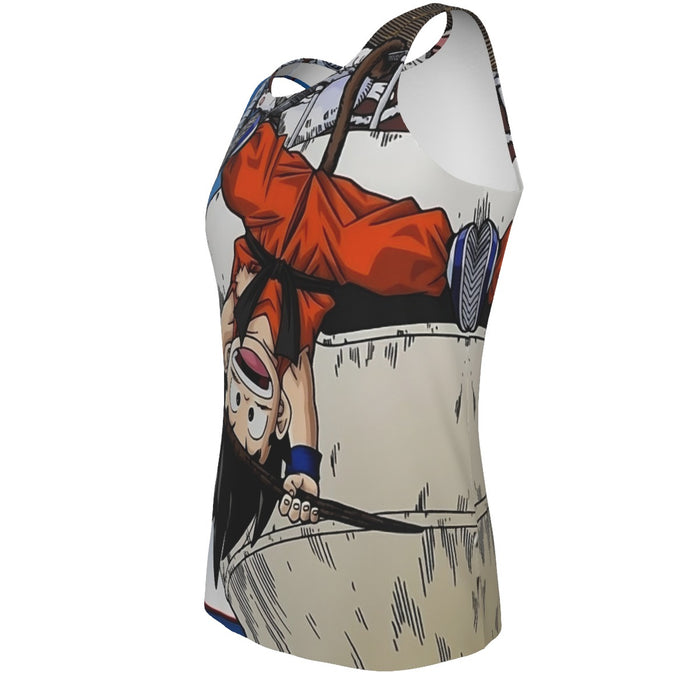 The Naughty Kid Goku and Korin Wise Cat Dragonball Tank Top