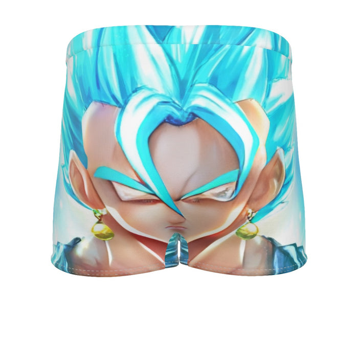 DBZ Goku God Saiyan Blue SSGSS Potara Fusion Design Trendy Men's Boxer Briefs