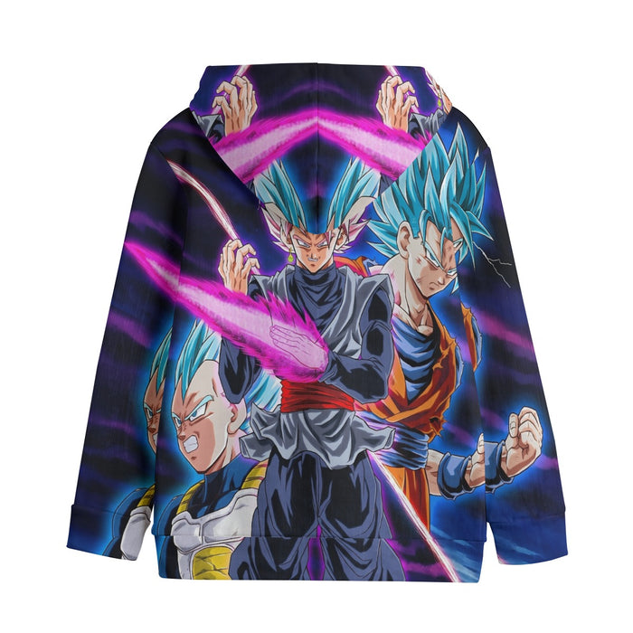 Dragon Ball Goku 2 Goku Rose Vegeta 2 Ultra Instinct Kids' Hoodie