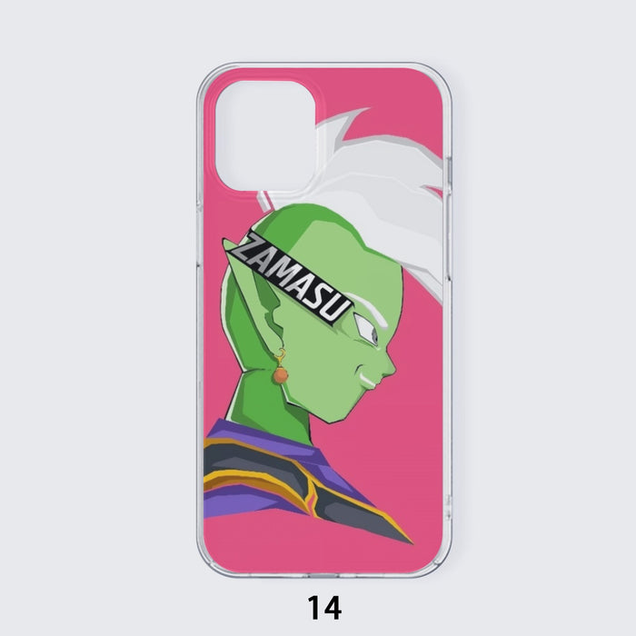 Dragon Ball Super Cool Grin Zamasu Potara Earring Pink Iphone 14 Case