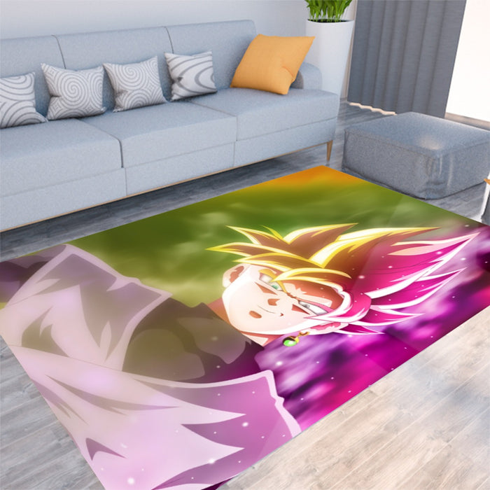 Dragon Ball Super Saiyan Black Goku Rose 2 Epic Style Rug