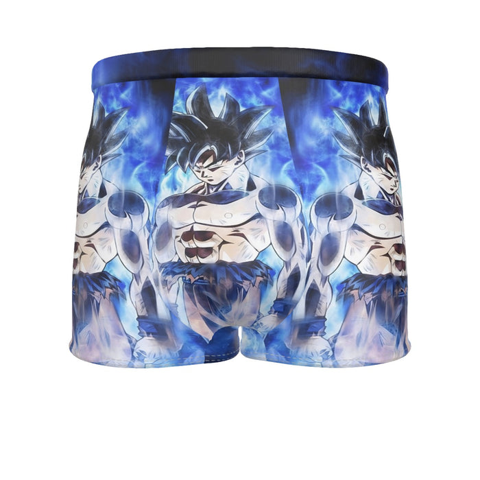 Dragon Ball Super Goku Ultra Instinct Blue Cool Casual Men's Boxer Briefs