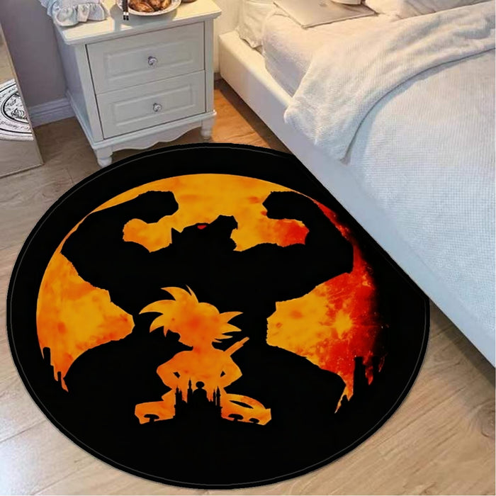 Dragon Ball Z Cool Shadow Kid Goku Great Ape Evolution Round Mat