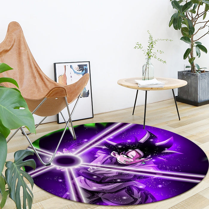 DBZ Goku Black Zamasu Power Ball Attack Cool Design Streetwear Round Mat