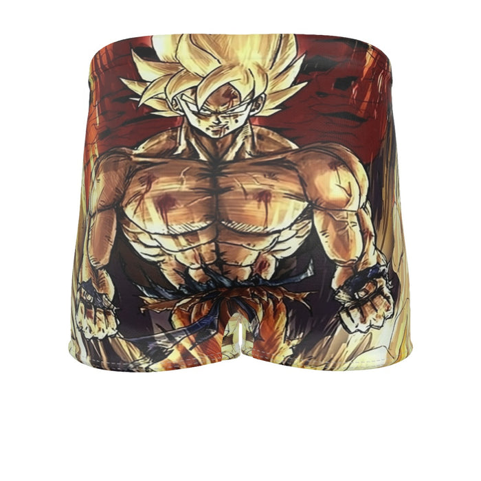 Powerful Goku Super Saiyan 2 Transformation SSJ2 Men's Boxer Briefs