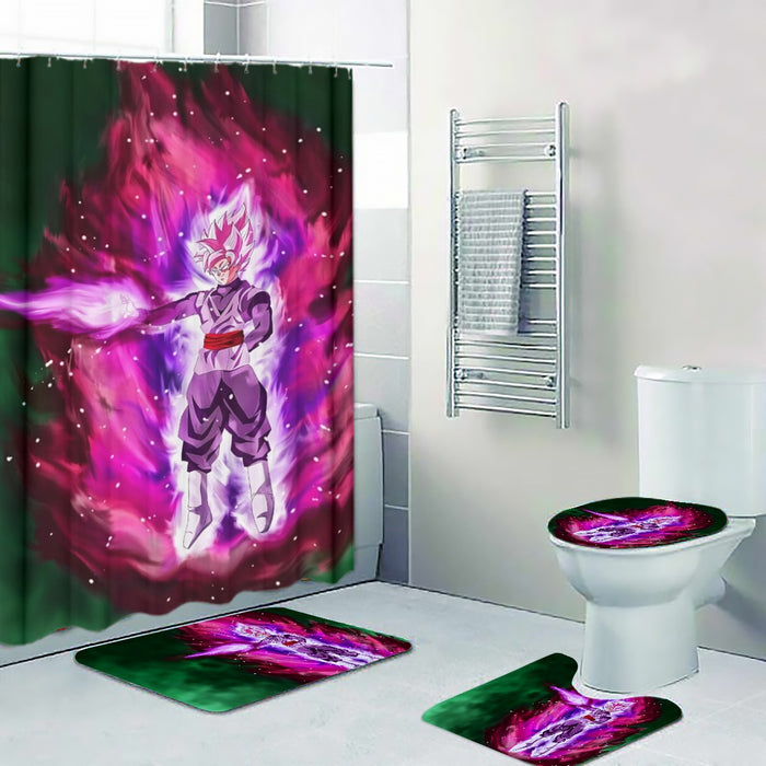 Goku Black Super Saiyan Rose Power Aura Streetwear Design Four-piece Bathroom