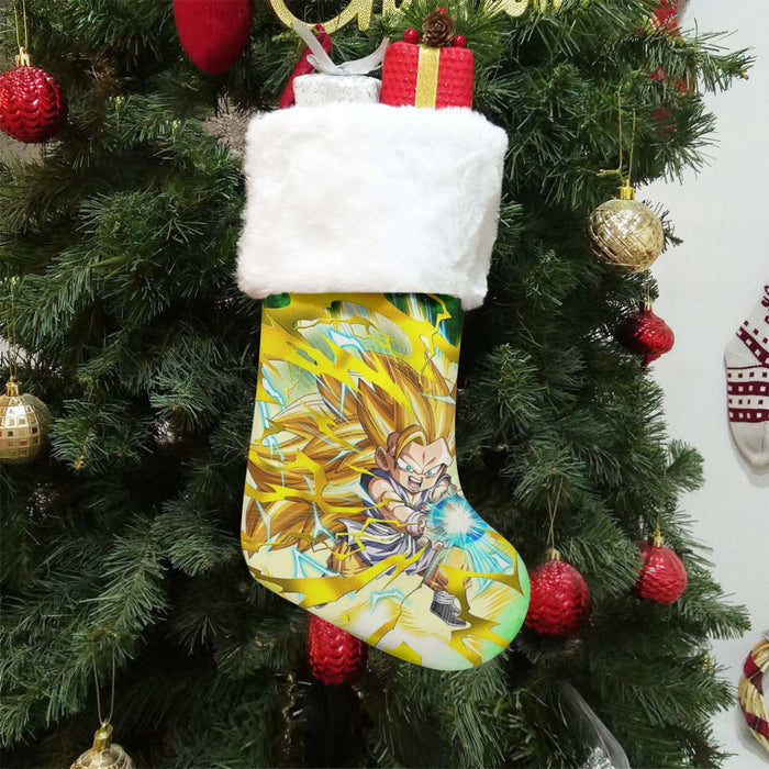 Dragon Ball Kid Goku SSJ3 Kamehameha Christmas Socks