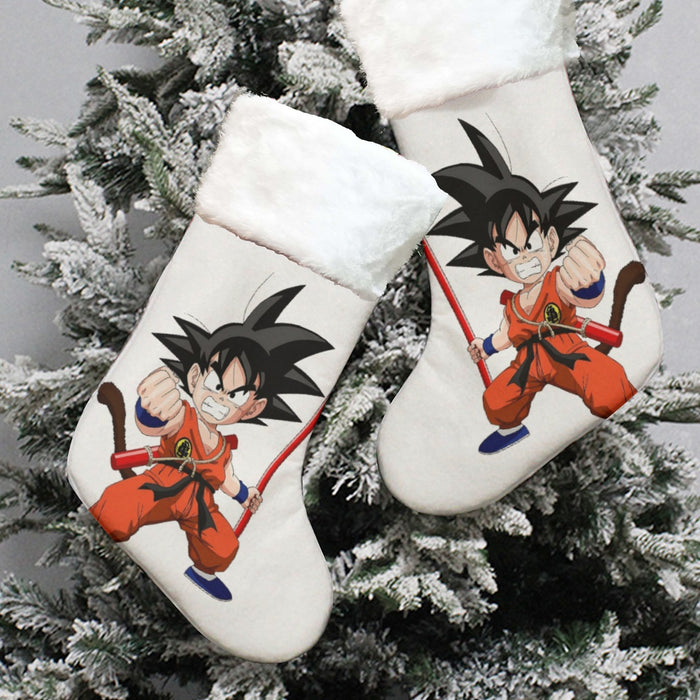 Kid Goku Fighting Dragon Ball Z Christmas Socks