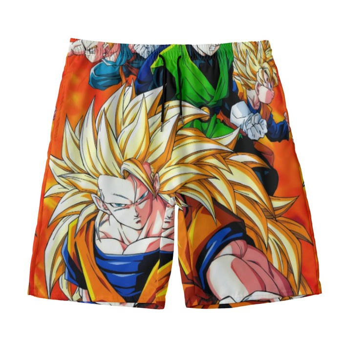 Dragon Ball Goku Super Saiyan 3 Vegeta Gohan Trending Design Beach Pants